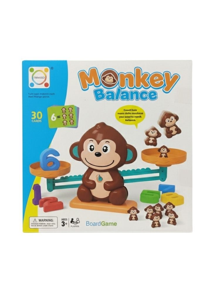 بريميم لعبة توازن القرد الرياضية مع الأرقام والأوزان - لعبة تعليمية مونتيسوري للأطفال لتحسين العد والمنطق والتنسيق بين اليد والعين - Image 2